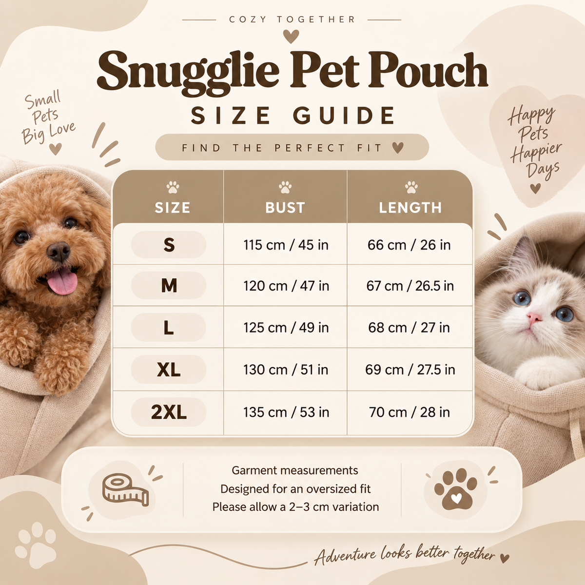 Snugglie Pet Hoodie